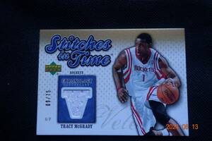 Tracy McGrady 2006-07 Chronology Stitches in Time Veteran Gold #09/75