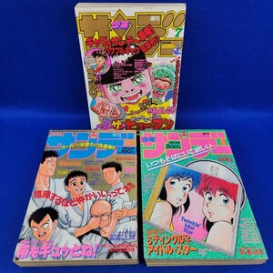 週刊少年サンデー　1990年6月13日号　1991年2月13日号　1993年2月3日号　3冊セット