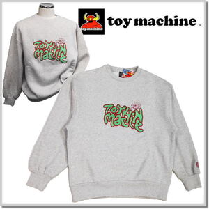 トイマシーン toy machine TOYSECT BIG EMB SWEAT CREW TMFESW22-GRAY-L クルースエット トレーナー