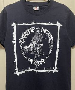 EXTREME NOISE TERRORエクストリームノイズテラーHARDCOREPUNK CRUST TシャツS