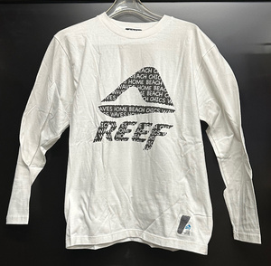 【50％OFF・新品！！】　REEF 　ロングスリーブ　Tシャツ　REEF　IN　REEF　ホワイト　Lサイズ　　5