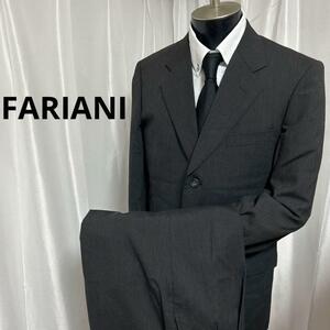 FARIANI スーツ 濃いグレー 背抜き 90YA5 130