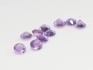 アメシスト 3.5mmラウンドのロット 10ケで1.45ct