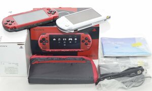 1円～最短発送 ジャンク品 2台セット PSP本体 PSP3000 VALUE PACK レッド/ブラック PSPJ-30026 PSP-3000