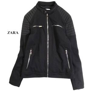 ザラ ZARA お洒落◆ジップアップ バイカー ジャケット S