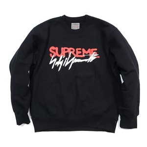 WB479 Supreme シュプリーム Yohji Yamamoto ヨウジヤマモト 20AW Crewneck クルーネック スウェット ロゴ ブラック Sサイズ /26