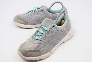 adidas★ADIDASFAITO SL K【23.0/明灰×水色】キッズ/女の子/ランニングシューズ/軽量/ローカット/HICKIES◆i-123