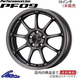 エンケイ パフォーマンスライン PF09 1本販売 ホイール インプレッサSTI【18×7.5J 5-100 INSET48】3BA-GT7 ENKEI PerformanceLine アルミ