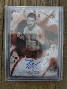 サミゼイン 直筆サインカード SAMI ZAYN レッスルマニア40 エルジェネリコ (28/99) WWE topps 送料無料