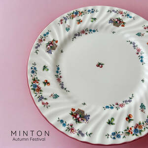 T935 美品 MINTON Autumn Festival オータムフェスティバル 27cm プレート 大皿 洋食器 ミントン