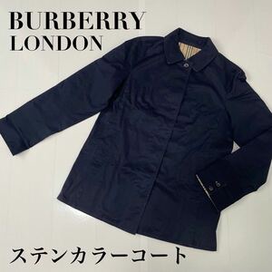 BURBERRY LONDON バーバリーロンドン　ステンカラーコート LL 大きいサイズ　コート ジャケット ネイビー アウター 紺 