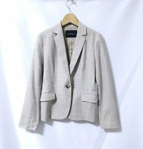 美品 green label relaxing グリーンレーベルリラクシング ユナイテッドアローズ ストレッチ 1B テーラードジャケット 36 ベージュ 304 ◆