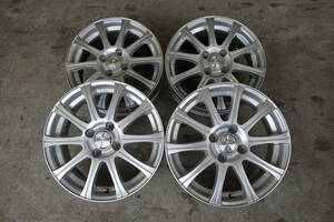 極上品 アルミホイール 15×5.5J 4H 100 +42 ZELERNA　ヴィッツ.フィット.キューブ 等 ４本 H227