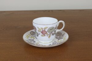 ウェッジウッド　リッチフィールド　デュオ　カップ＆ソーサー　ボタニカル　WEDGWOOD　イギリス　ヴィンテージ　つ74