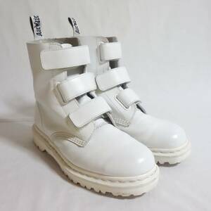 【Dr.Martens ドクターマーチン Coralia ベルクロ ブーツ UK7】ホワイト レアモデル