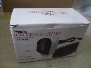 ハンディアイロン＆スチーマー　HANDY IRON＆STEAMER TWINBIRD SAー561型 試用のみ 現状渡し品