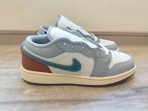 24.5cm 新品 NIKE AIR JORDAN 1 LOW SE GS ナイキ エアジョーダン 1 ロー ローカット エア ジョーダン デニム FZ5046-041