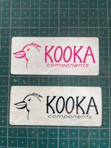 未使用 KOOKA components ステッカー (フィルムベース) ２点セット