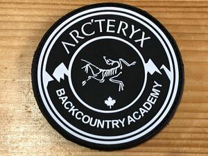 未使用品 ARC’TERYX LEAF BACKCOUNTRY ACADEMY ベルクロ パッチ アークテリクス リーフ バックカントリー ワッペン 黒 戦闘服 非売品 新品