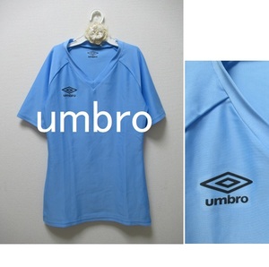 試着のみ★M★umbro☆アンブロS/S パワーインナーシャツ Vネックシャツ サッカー フットサル インナー半袖 UAS9701 吸汗、速乾ストレッチ