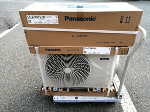 未使用 Panasonic パナソニック 主に6畳用 ルームエアコン エオリア 24年製 CS-224DFL-W + CU-224DFL クリスタルホワイト