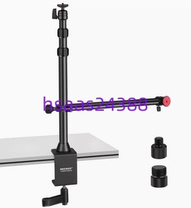  NEEWER 卓上カメラマウントスタンド フレキシブルアーム付き オーバーヘッド高さ調節可能 ライトスタンドマウント 