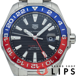 タグ・ホイヤー アクアレーサー GMT キャリバー7 WAY201F.BA0927 保証書 SS メンズ時計 ブラック 美品