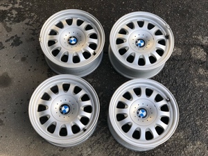 【I-341】▼ BMW E39 5シリーズ ▲ 15インチ 純正アルミホイール4本セット ▼ 15×7J+20 5H/120 ▲