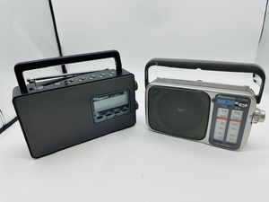 Panasonic/パナソニック RF-U100TV FM/AM 3バンドラジオ、RF-2400A　AM FM ラジオ受信機 　2台セット　ジャンク