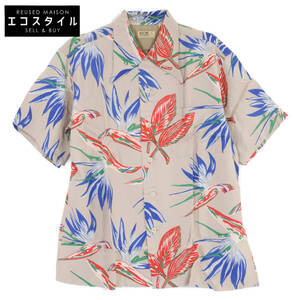 SUN SURF サンサーフ KEONI OF HAWAII M32172 BIRD OF PARADISE ALOHA スペシャルエディション アロハシャツ/ トップス M グレー メンズ