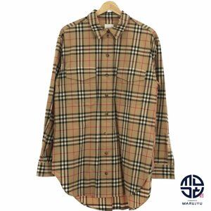 BURBERRY バーバリー バーバリーチェック 8022285 シャツ 長袖 チュニック サイズUK8 約7号 アパレル レディース