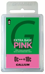 GALLIUM(ガリウム) EXTRA BASE PINK SW2076 ホットワクシング用ワックス 0~+10℃ 100g スキー スノーボード