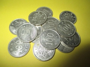 ★稲100円銀貨《昭和41年》　 15枚　　極美～準未使用