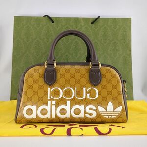 ★ グッチ アディダス 702397 2WAY ミニダッフルバッグ GGクリスタル コラボ GUCCI adidas 中古 ◆3114/高洲店