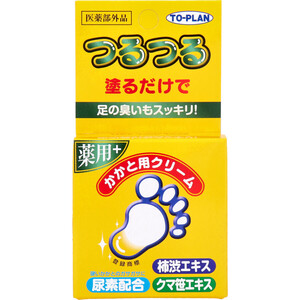 【まとめ買う】トプラン　つるつる　薬用　かかと用クリーム　３０ｇ入×4個セット