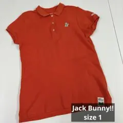 Jack Bunny!! オレンジ ポロシャツ ゴルフ　1