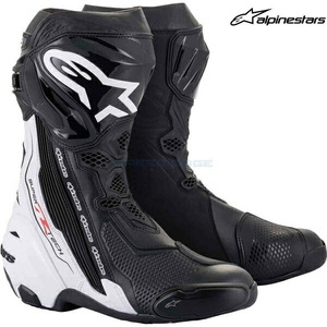 在庫あり alpinestars アルパインスターズ ブーツ SUPERTECH-R BOOT カラー:BLACK WHITE(12) サイズ:41/26.0cm