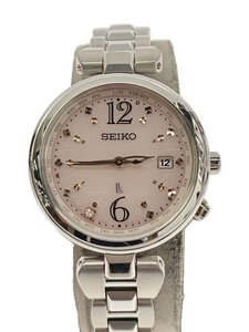 SEIKO◆ソーラー腕時計/アナログ/1B35-0AD0