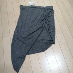 ★新品ZARA　W&Bザラ　グレーデザインスカートL