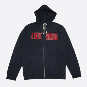 ★SALE★Abercrombie & Fitch/アバクロ★スウェットフルジップパーカー (Navy/M)