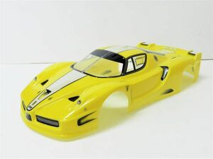 フェラーリ タイプ 黄 1/10 ドリフトラジコンカー用 スペアボディー
