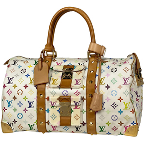 【在庫一掃】 ルイ・ヴィトン Louis Vuitton キーポル 45 ハンドバッグ ボストンバッグ モノグラムマルチカラー ブロン(ホワイト) M92641