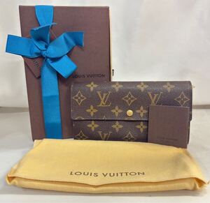 １円～　LOUIS VUITTON　ルイ・ヴィトン　ポルト　フォイユ　クレディ　モノグラム　キャンバス　長財布　財布　レディース 　ケース・袋付