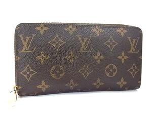 1円■美品■LOUIS VUITTON ルイヴィトン M60017 モノグラム ジッピーウォレット ラウンドファスナー 長財布 ウォレット ブラウン系 BJ6339