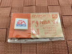 SFCソフト非売品販促品 エレクトリック アーツ ビクター NBA 94 ピンバッジ Electronic Arts スーパーファミコン グッズ not for sale 新品