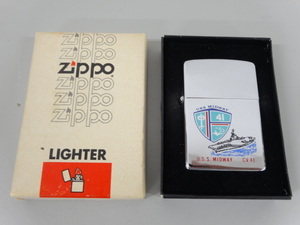 新品 未使用品 1981年製 ZIPPO ジッポ U.S.S. MIDWAY CV41 アメリカ海軍 ミッドウェイ 80