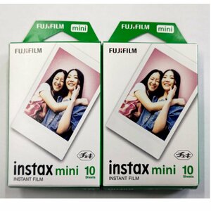 チェキ専用フィルム 富士フイルム instax mini JP 1 ホワイト (10枚×2パック)