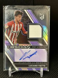 75枚限定 2020-21 Panini Obsidian Luciano Vietto AUTO 直筆サイン ジャージ