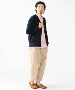 LOOPWHEELER×BEAMS PLUS / 別注 Extra Light Plus Sweat Cardigan Mネイビー