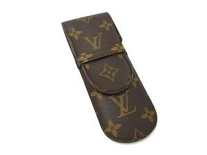 1円 ■美品■ LOUIS VUITTON ルイヴィトン M62990 モノグラム エテュイ スティロ ペンケース ステーショナリー ブラウン系 FK1166